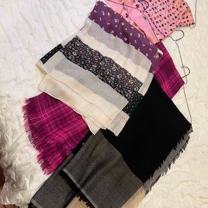 Four Vintage Coach Scarves
